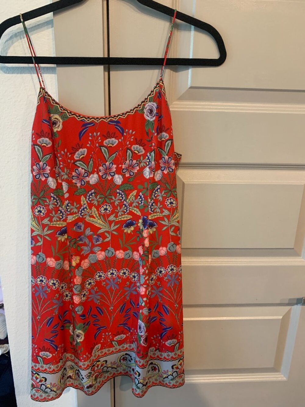 Alice + Olivia Ira Wildflower Poppy Mini Dress Red Floral Size 4